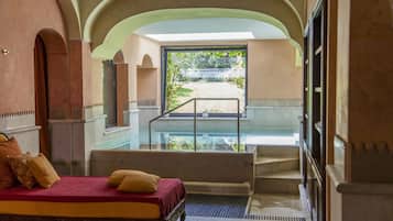 Behandlungsräume für Paare, Sauna, Whirlpool, Dampfbad