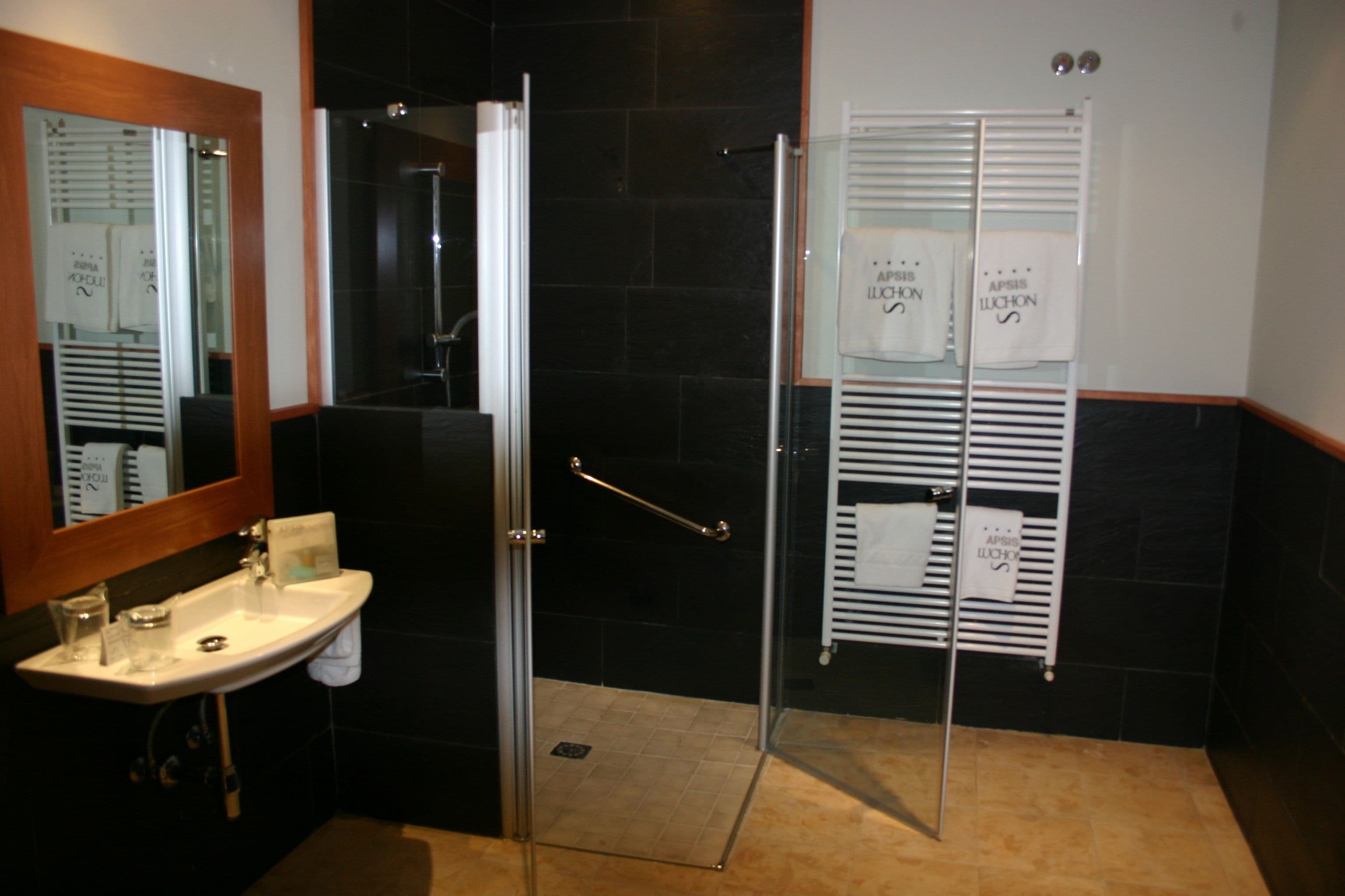 superior twin room | bathroom | free toiletries, hair dryer, towels