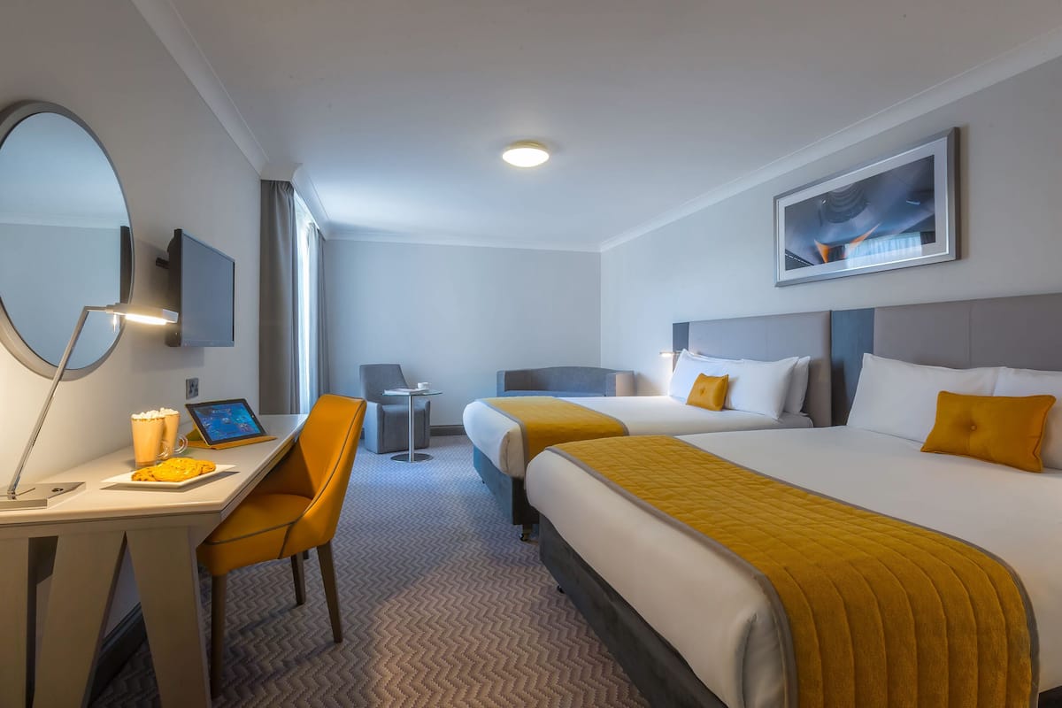 desk, blackout curtains, iron/ironing board, free wifi