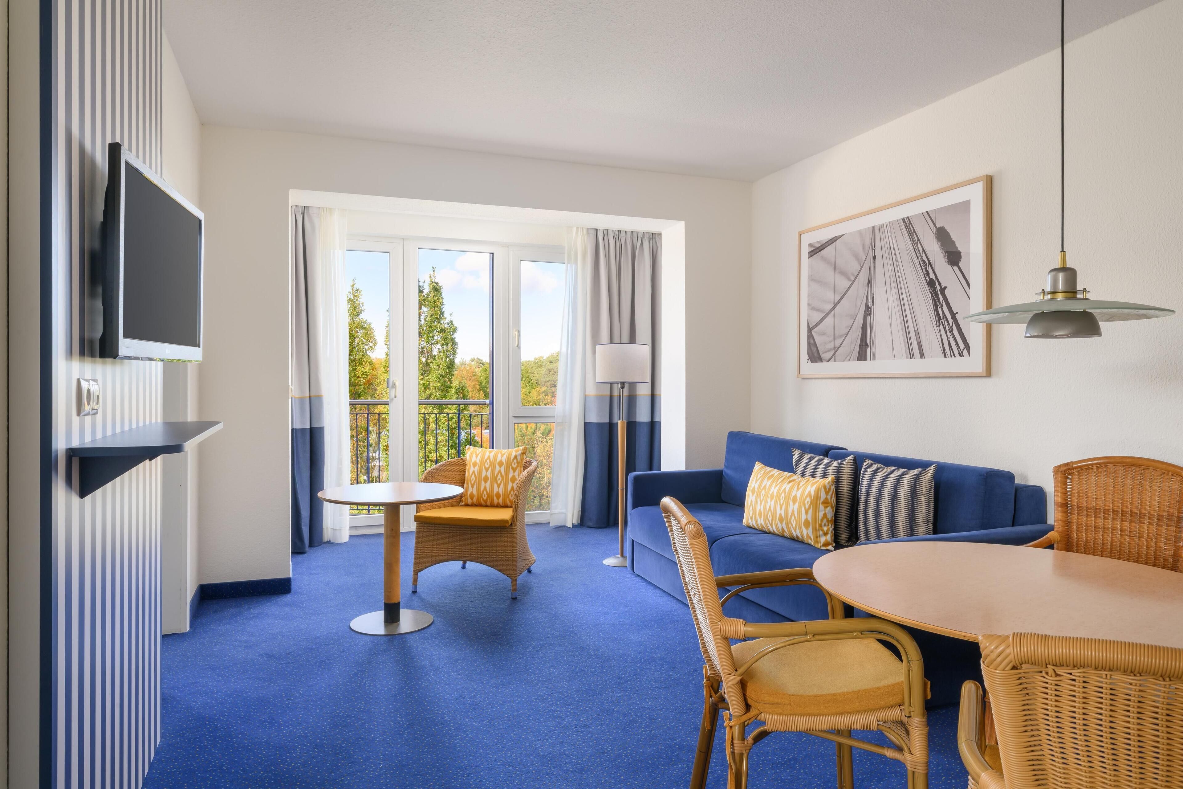 3 Raum Appartement | Allergikerbettwaren, Schreibtisch, schallisolierte Zimmer