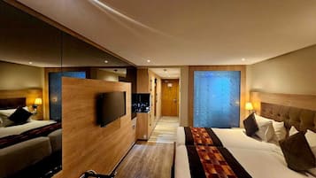 In-room safe, blackout curtains, soundproofing, free WiFi