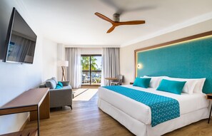 Ropa de cama de alta calidad y minibar 