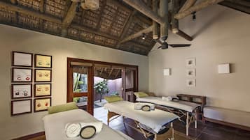 Salas de tratamientos para parejas, sauna, baño turco