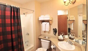 Hair dryer, towels