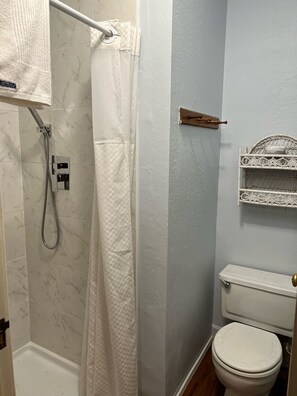 Free toiletries, hair dryer, towels