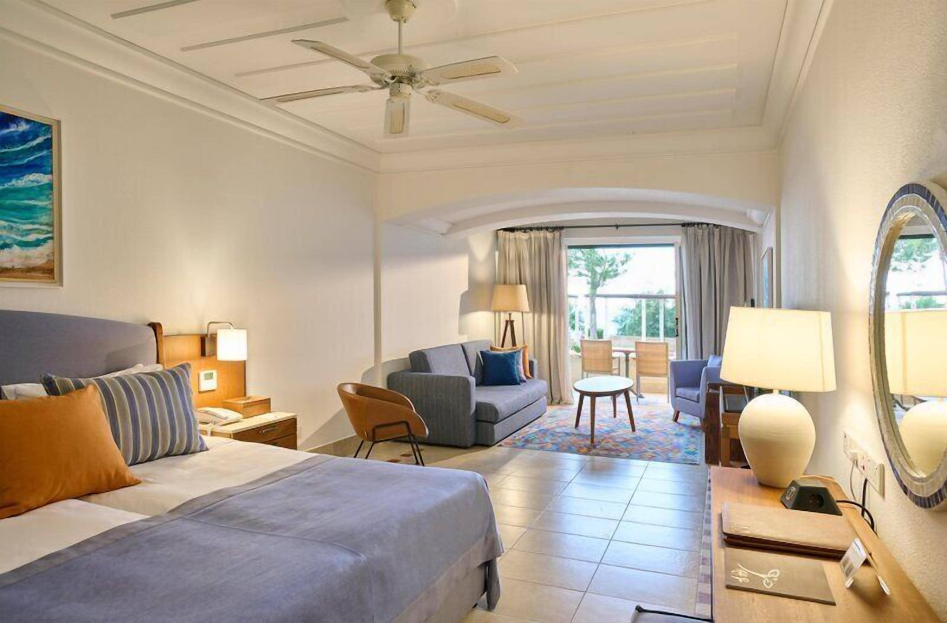Premium bedding, pillow-top beds, minibar, desk