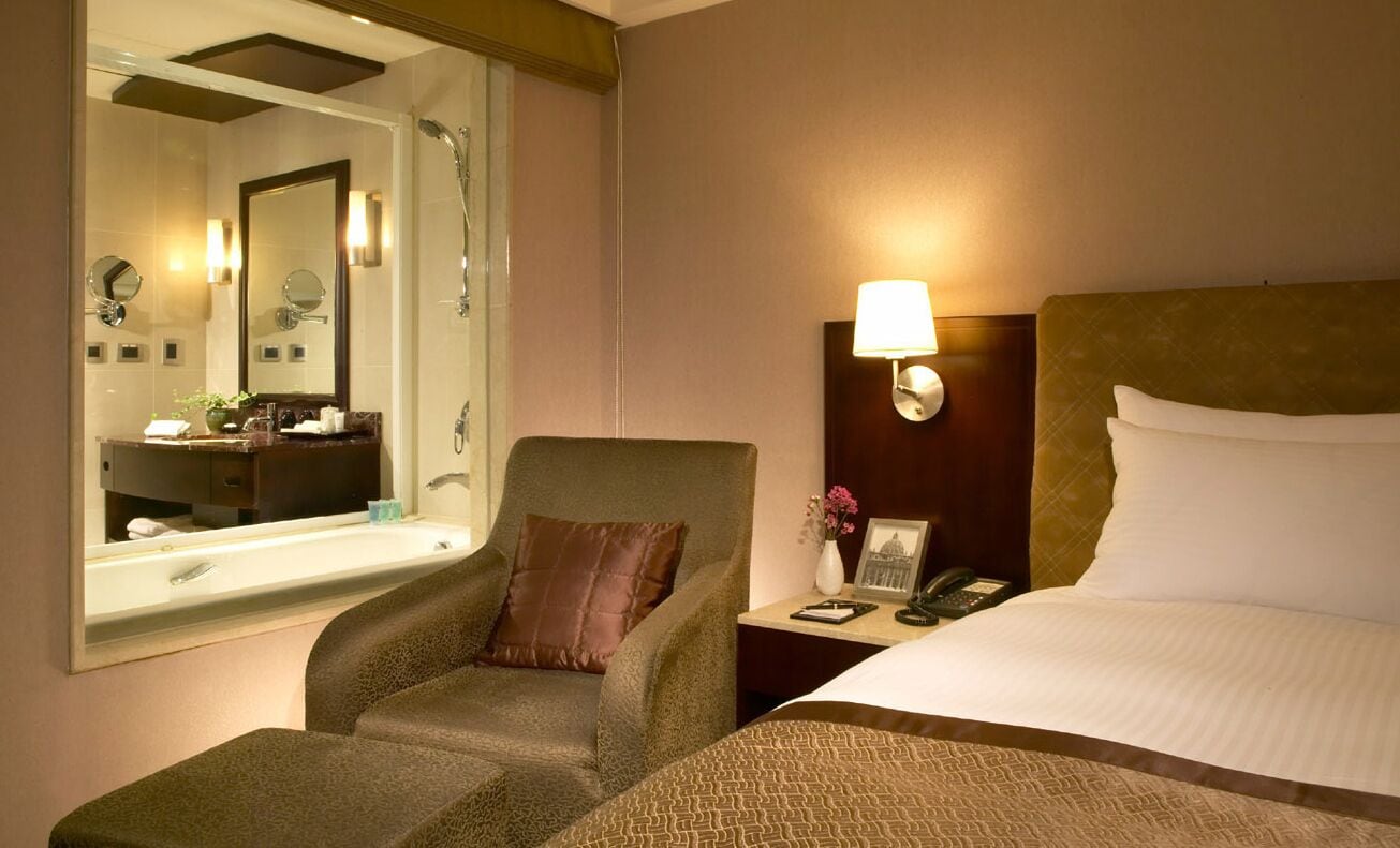 standard double room, 1 double bed | bathroom | hair dryer, slippers, towels, soap