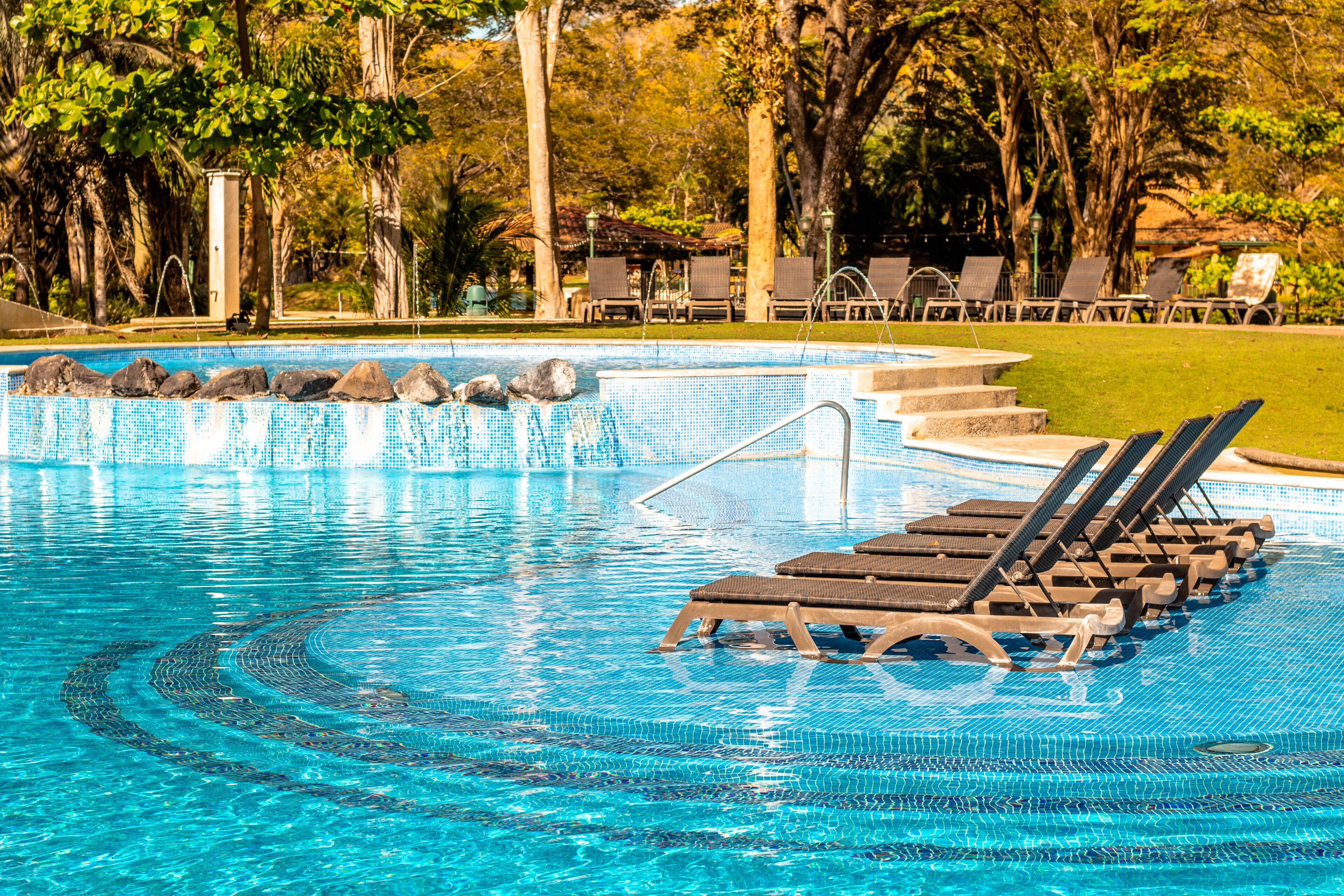 2 outdoor pools, open 6:00 AM to 8:30 PM, pool umbrellas, sun loungers
