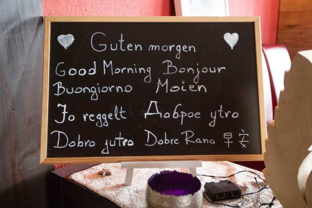 breakfast, lunch and dinner served