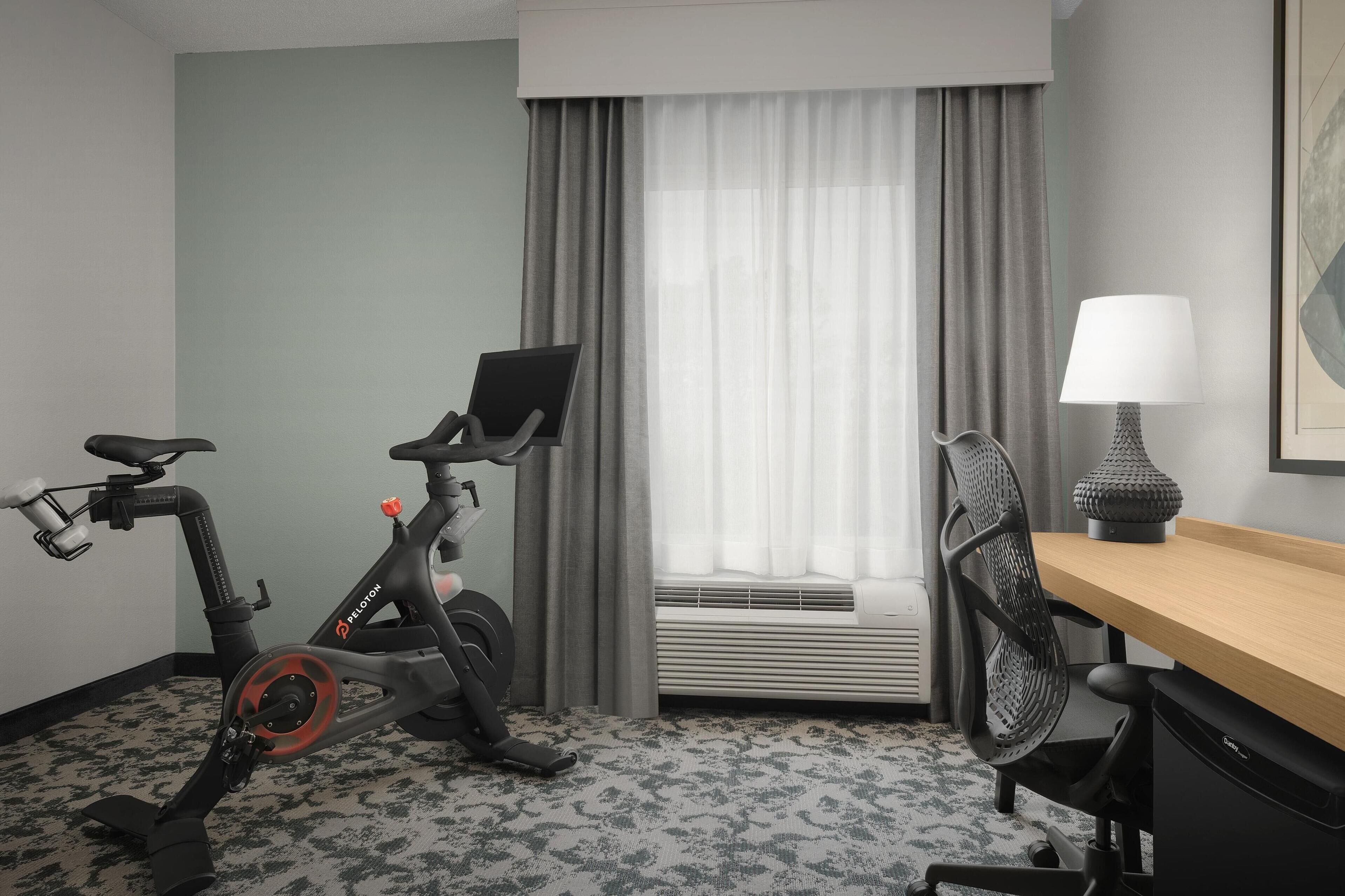 room, 1 king bed (peloton) | 1 bedroom, desk, laptop workspace, blackout curtains