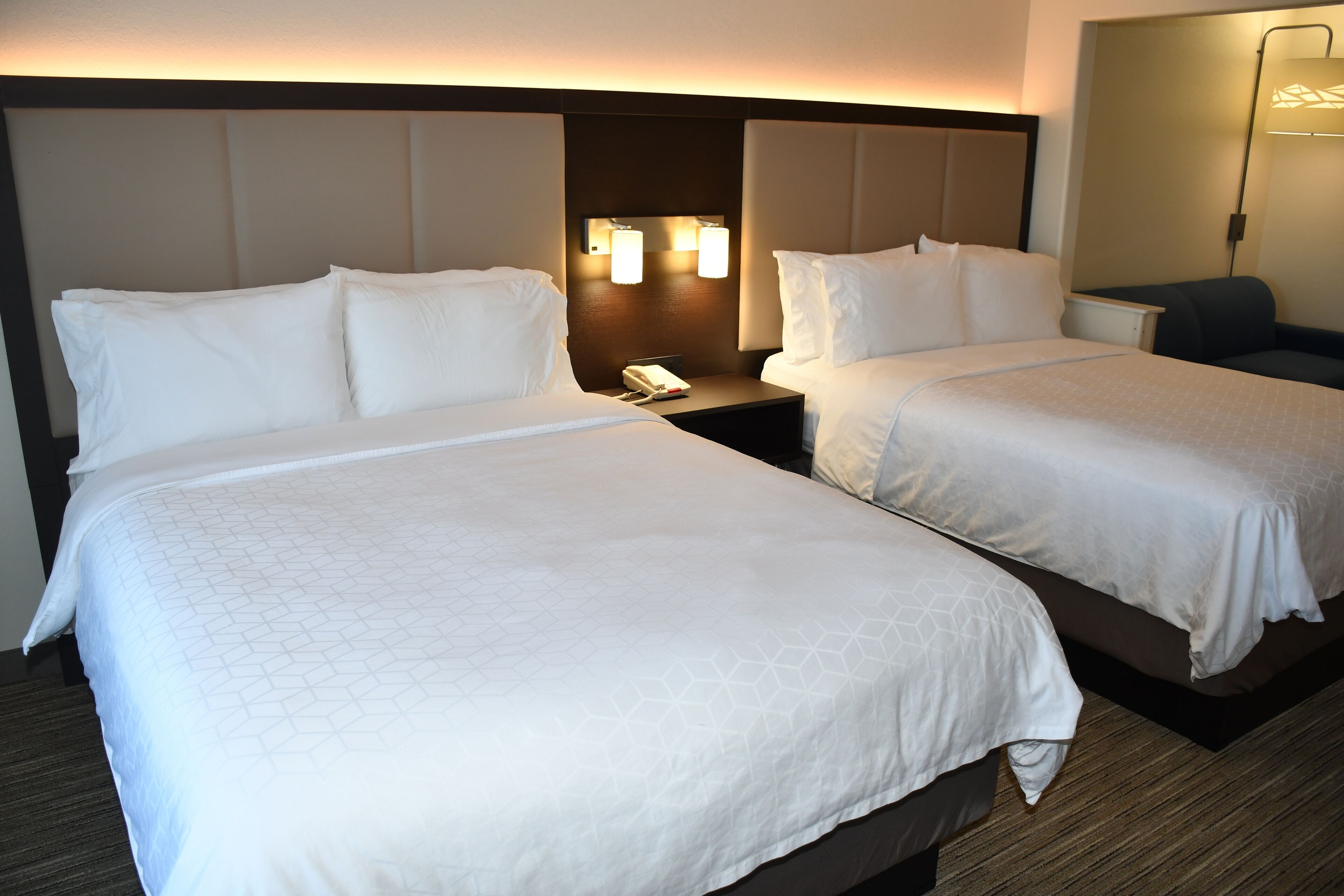suite, 2 queen beds | 1 bedroom, desk, blackout curtains, iron/ironing board
