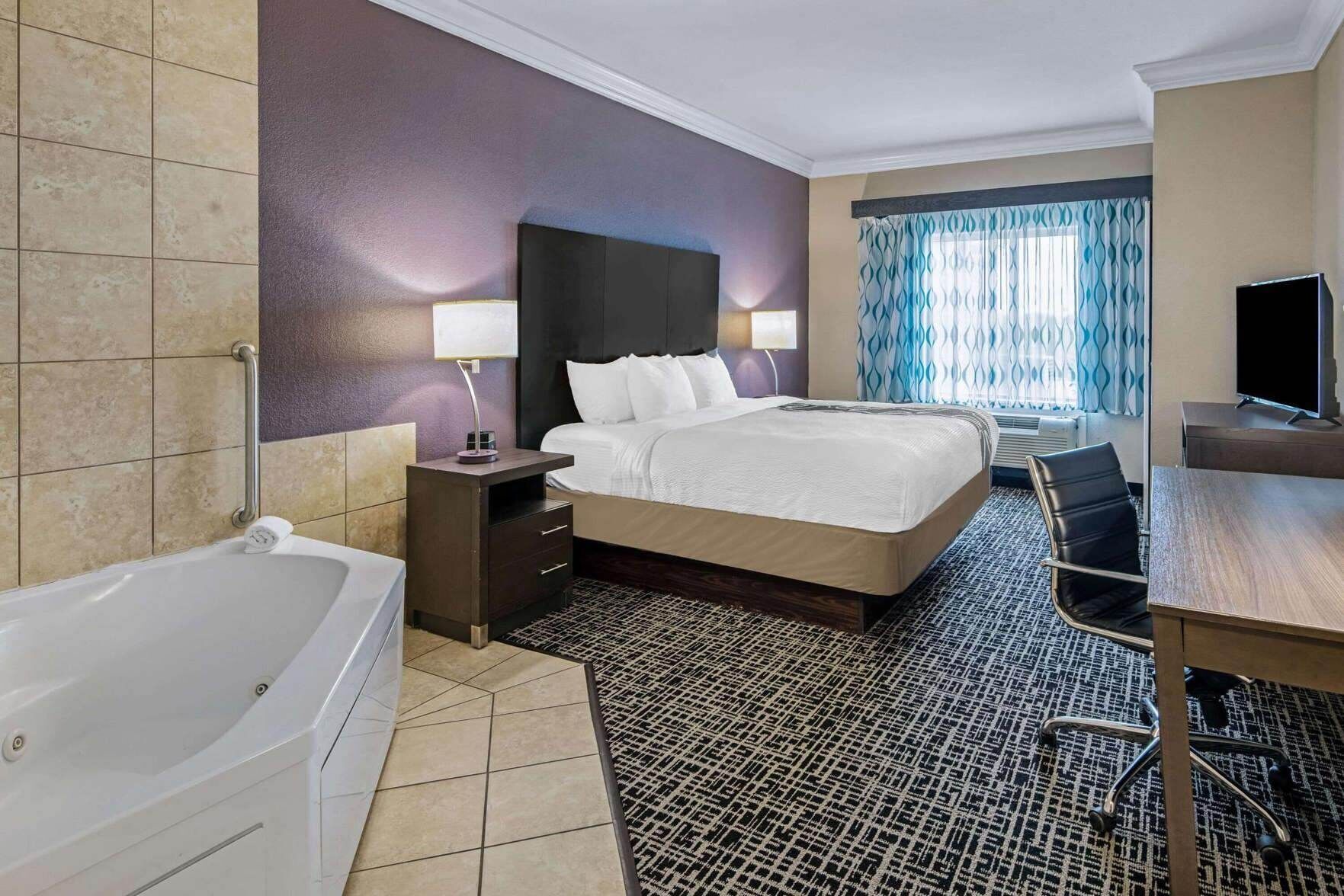 Premium bedding, down comforters, in-room safe, desk