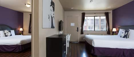 Suite, Multiple Beds | Premium bedding, down duvets, in-room safe, blackout curtains