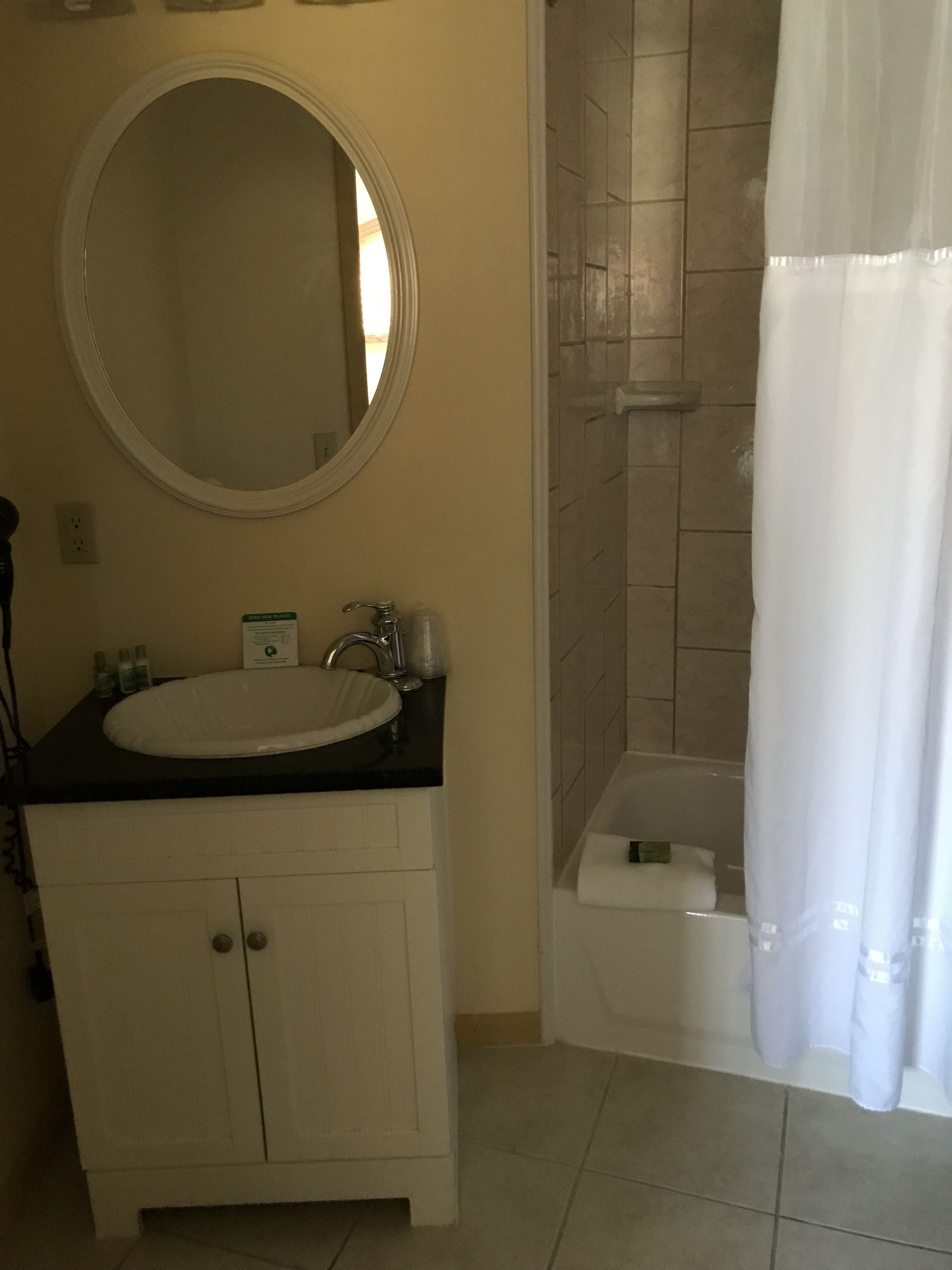 standard room, 1 king bed | bathroom sink