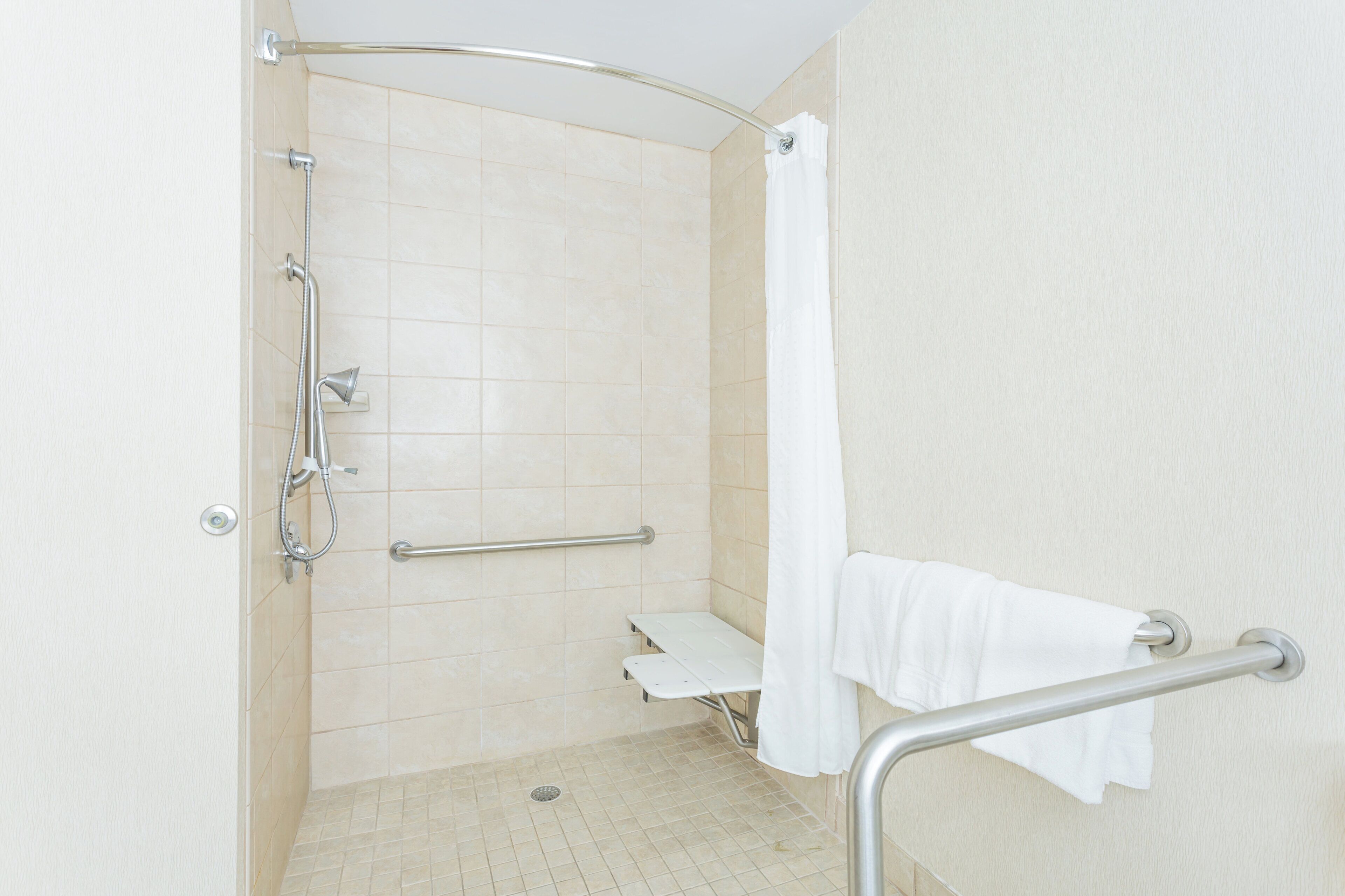 free toiletries, hair dryer, towels