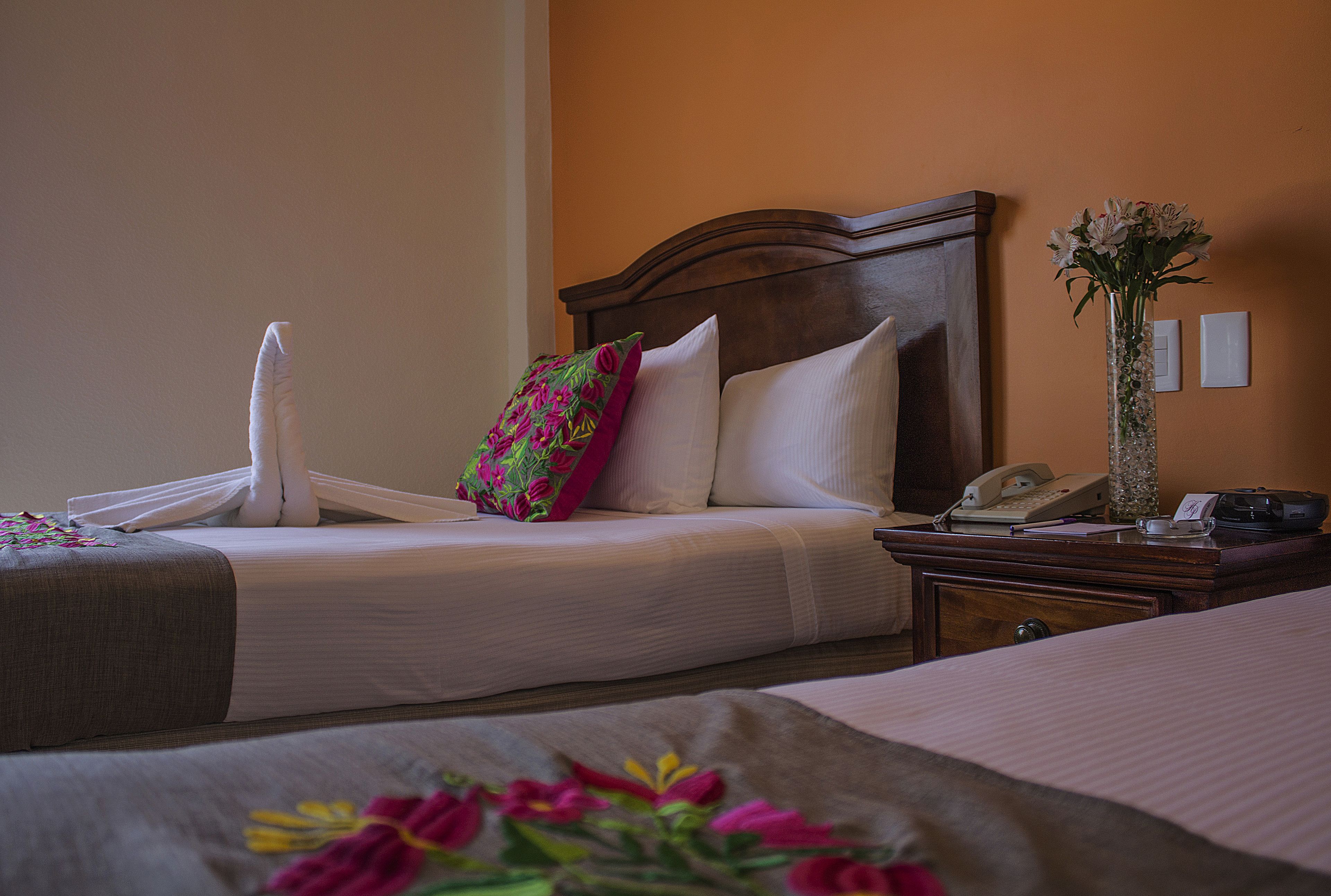 junior suite, 2 double beds | in-room safe, desk, soundproofing, iron/ironing board