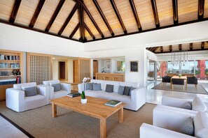 Imperial Suite | Living room | 32-inch LCD TV with digital channels, TV, iPod dock