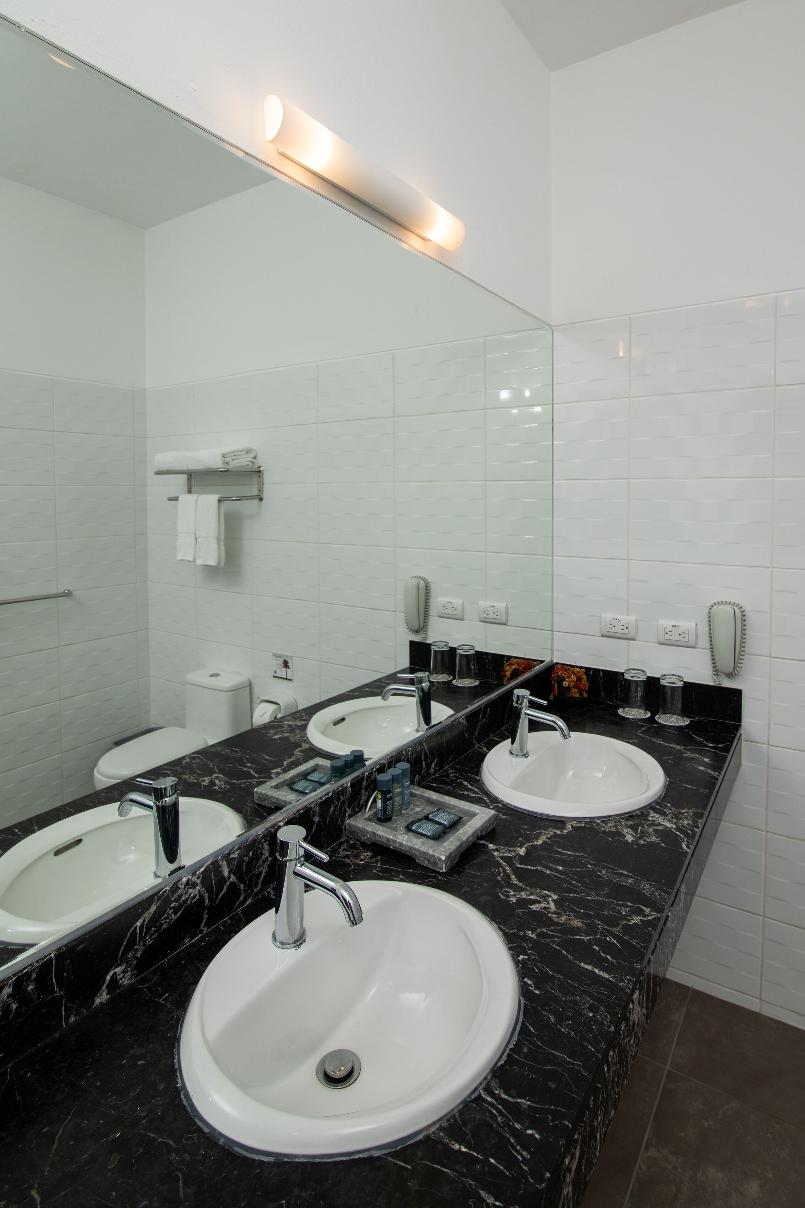 junior suite, mountain view | bathroom | shower, hair dryer, towels