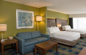 Suite, 2 Queen Beds | In-room safe, desk, blackout curtains, iron/ironing board - Holiday Inn Express Suites Clifton Park by IHG (Clifton Park)