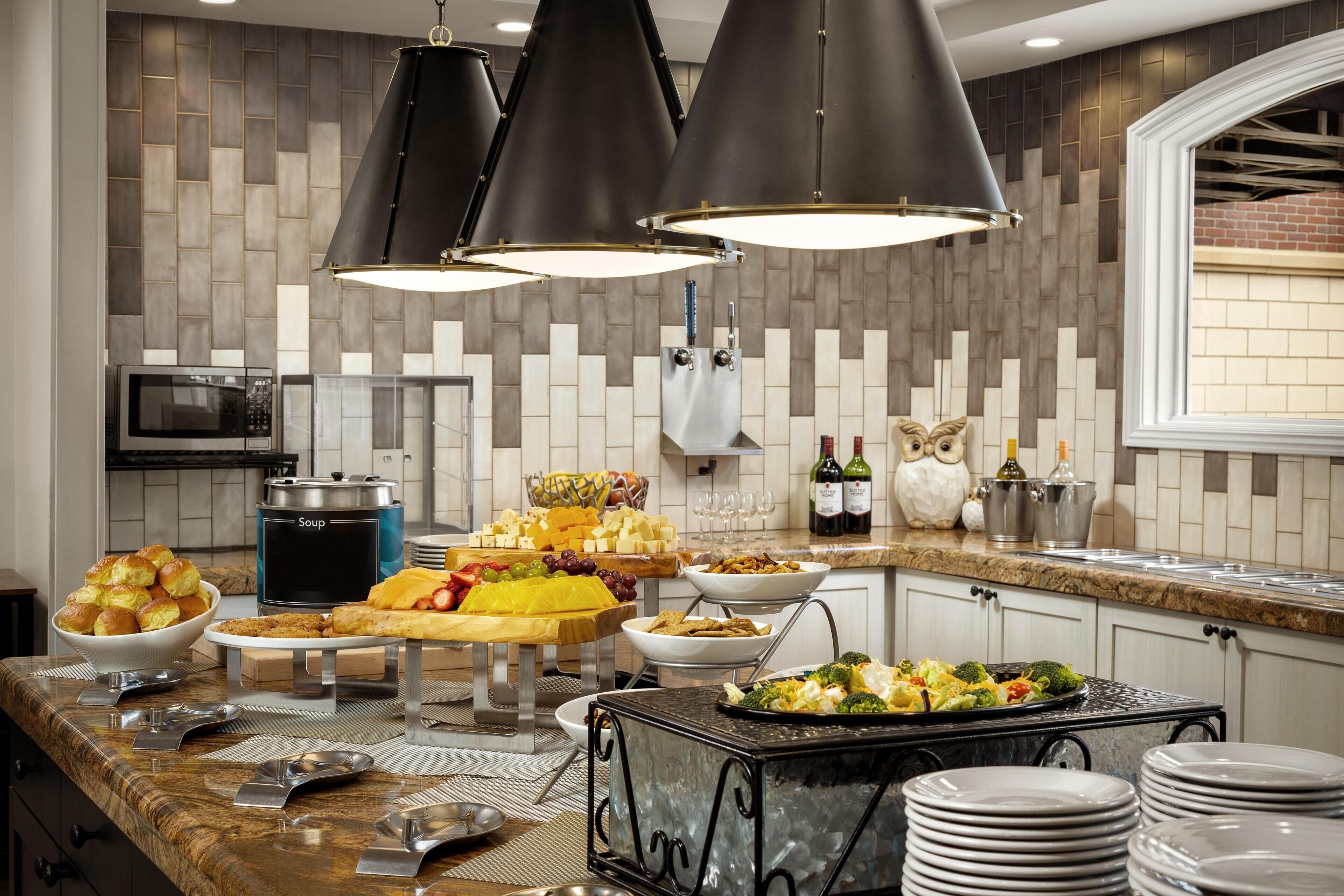 Free daily buffet breakfast