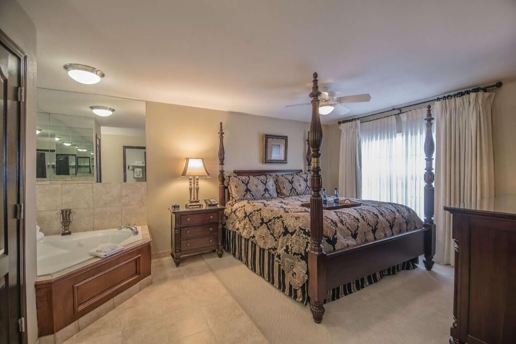 Premium bedding, down comforters, pillowtop beds, in-room safe