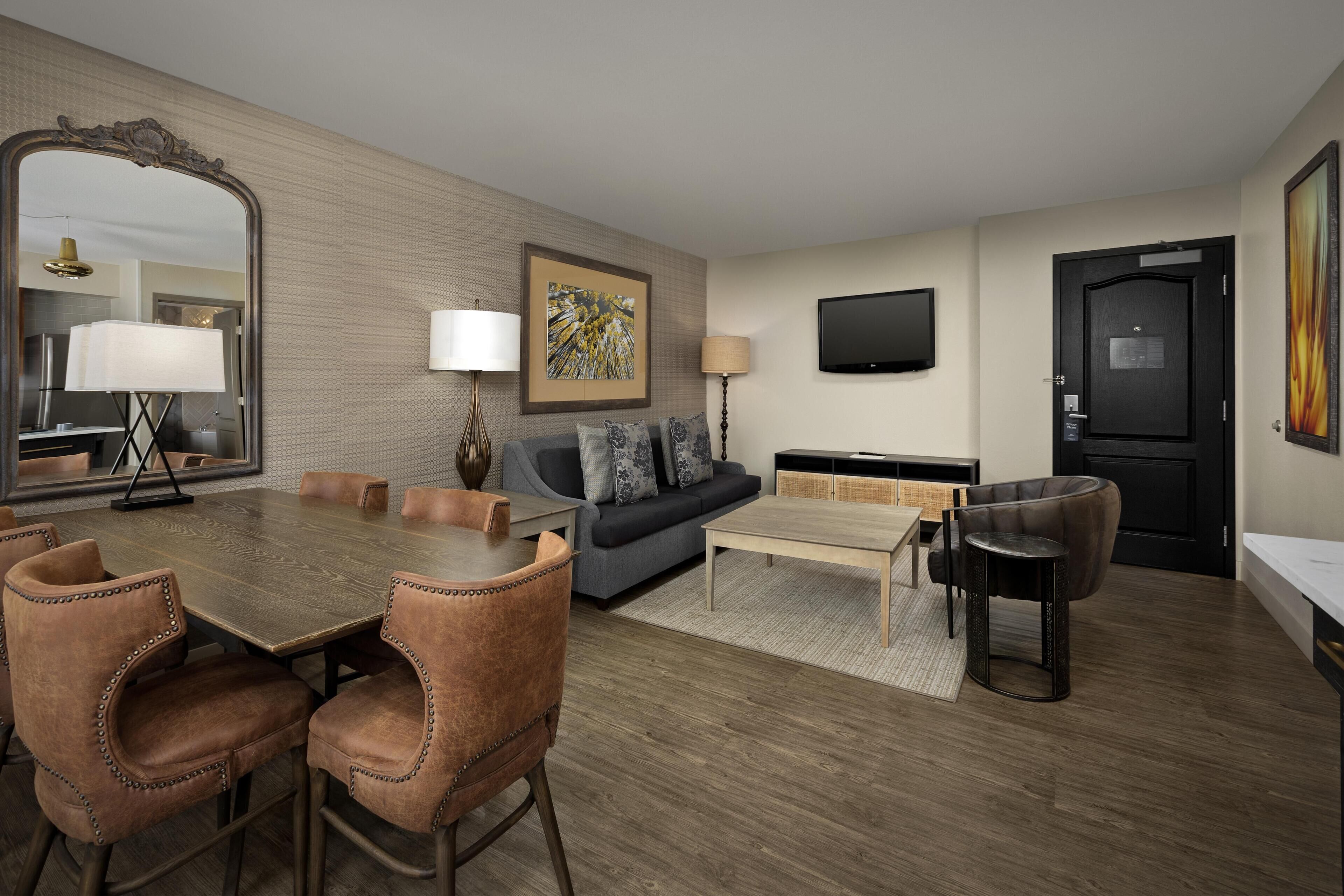 42-inch LCD TV with cable channels, TV, video-game console