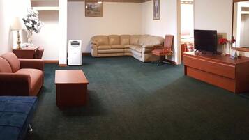 40-inch LED TV with cable channels, TV