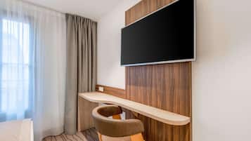 Ropa de cama de alta calidad y minibar