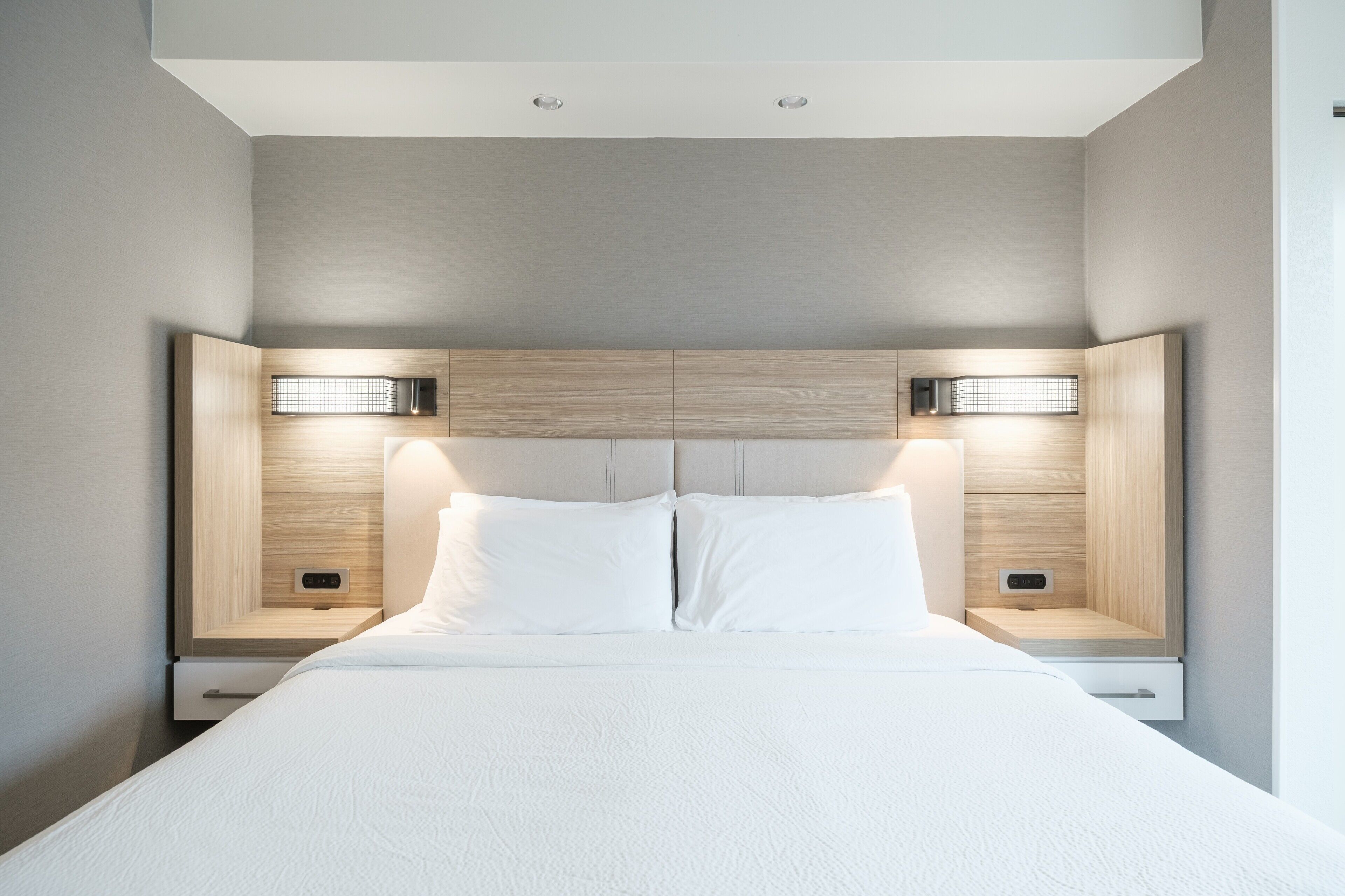 Premium bedding, down comforters, Select Comfort beds, in-room safe