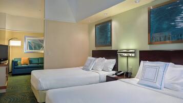 Ropa de cama de alta calidad y minibar