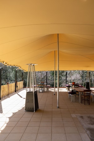 Lunch, dinner served; barbecue, garden views