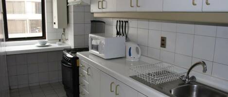 Superior Apartment, 2 Bedrooms | Private kitchenette | Fridge, microwave, dishwasher, coffee/tea maker
