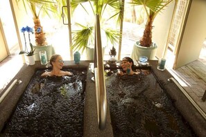 Couples treatment rooms, sauna, hot springs, body treatments, mud baths