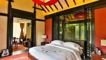 Villa, 2 Schlafzimmer | 1 Schlafzimmer, hochwertige Bettwaren, Minibar, Zimmersafe