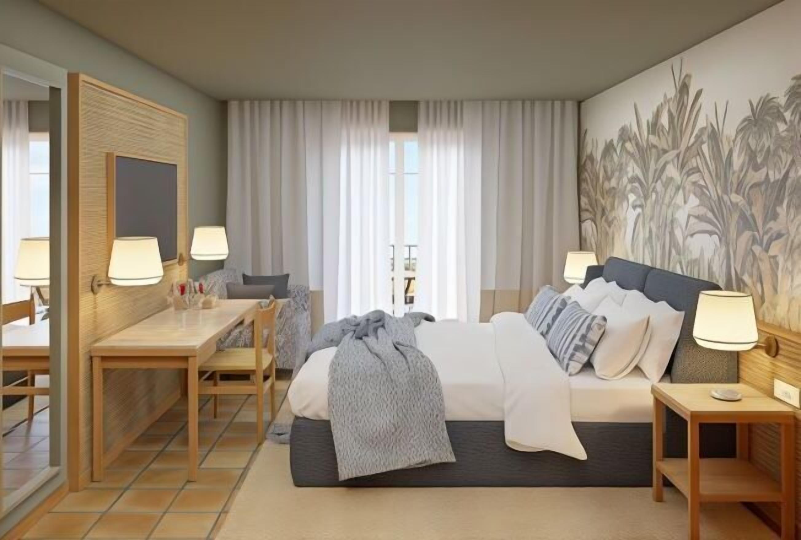 Literie de qualité supérieure, couette en duvet d'oie, minibar