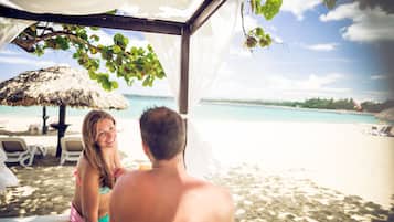 On the beach, beach volleyball, beach bar, kayaking