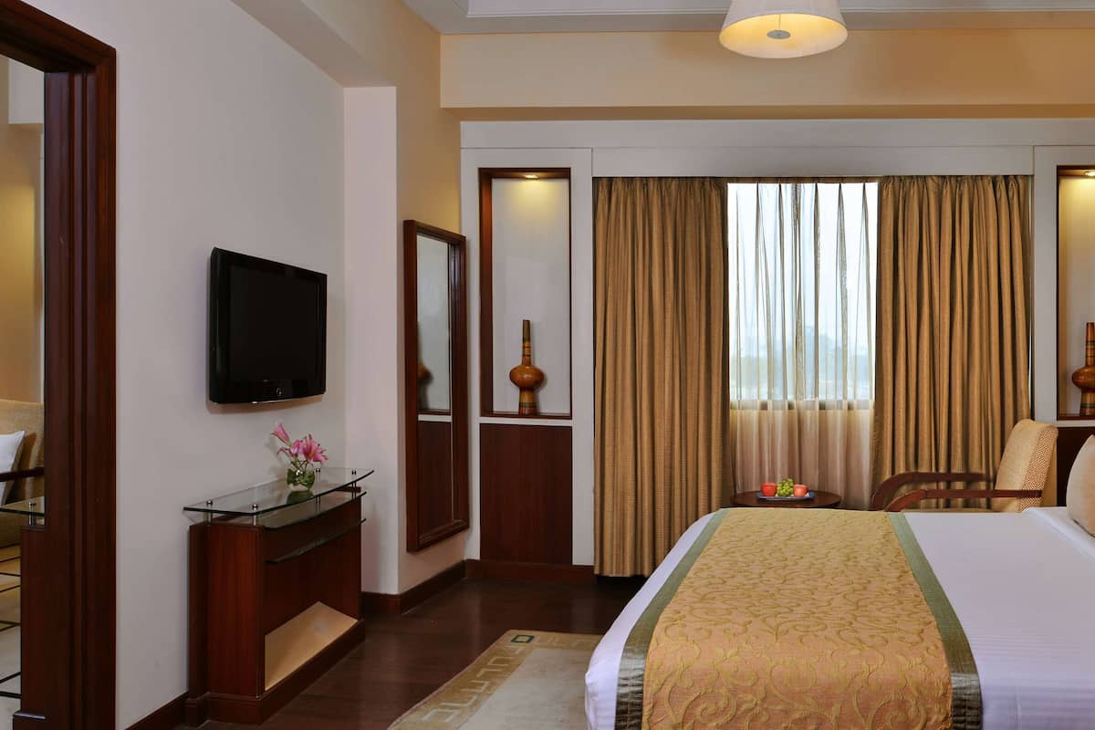 スイート キングベッド 1 台 禁煙 浴槽 | リビング エリア | 液晶テレビ、有料ムービー