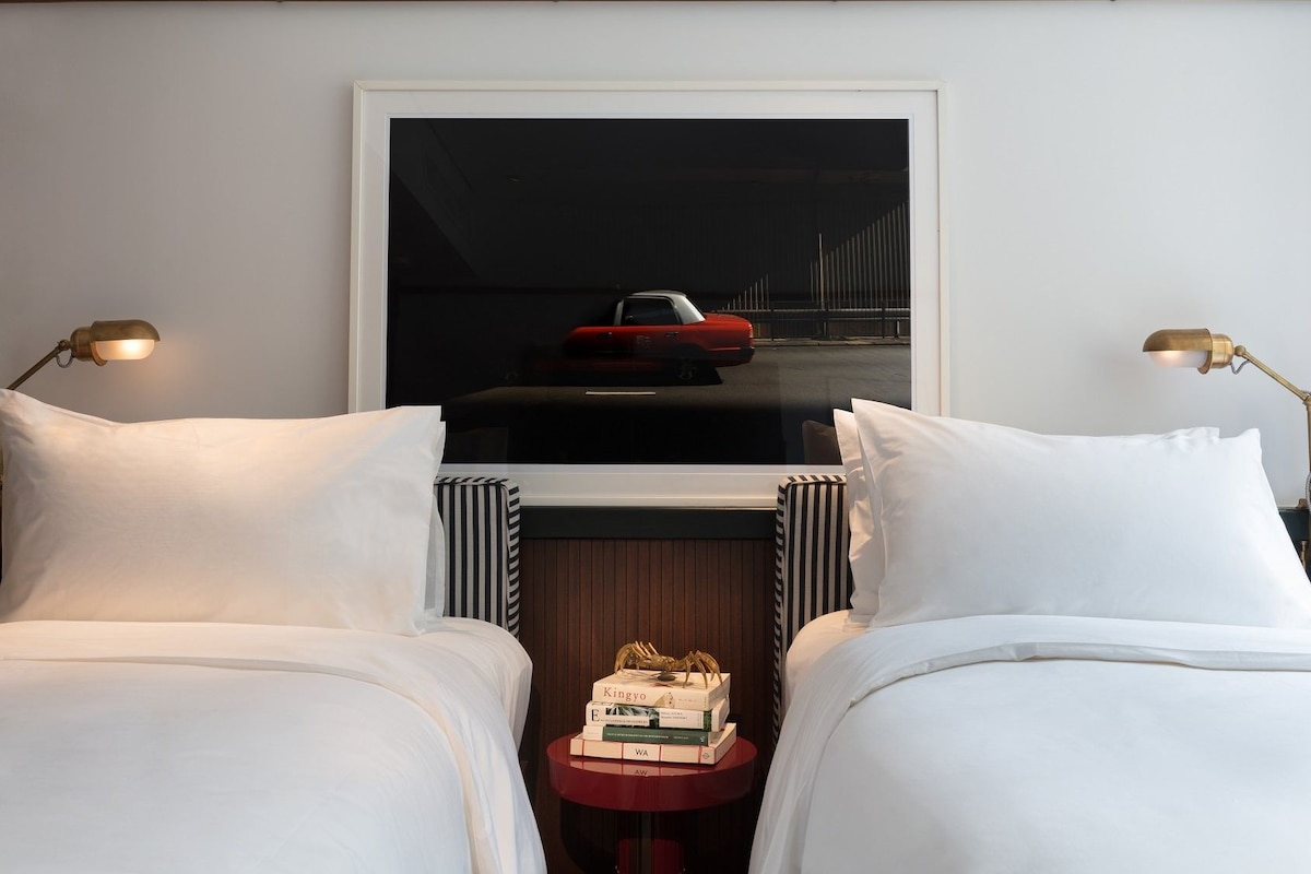 Ropa de cama de alta calidad y minibar