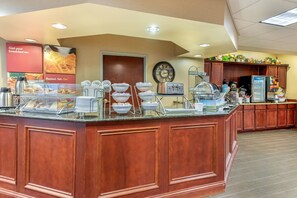 Free daily buffet breakfast