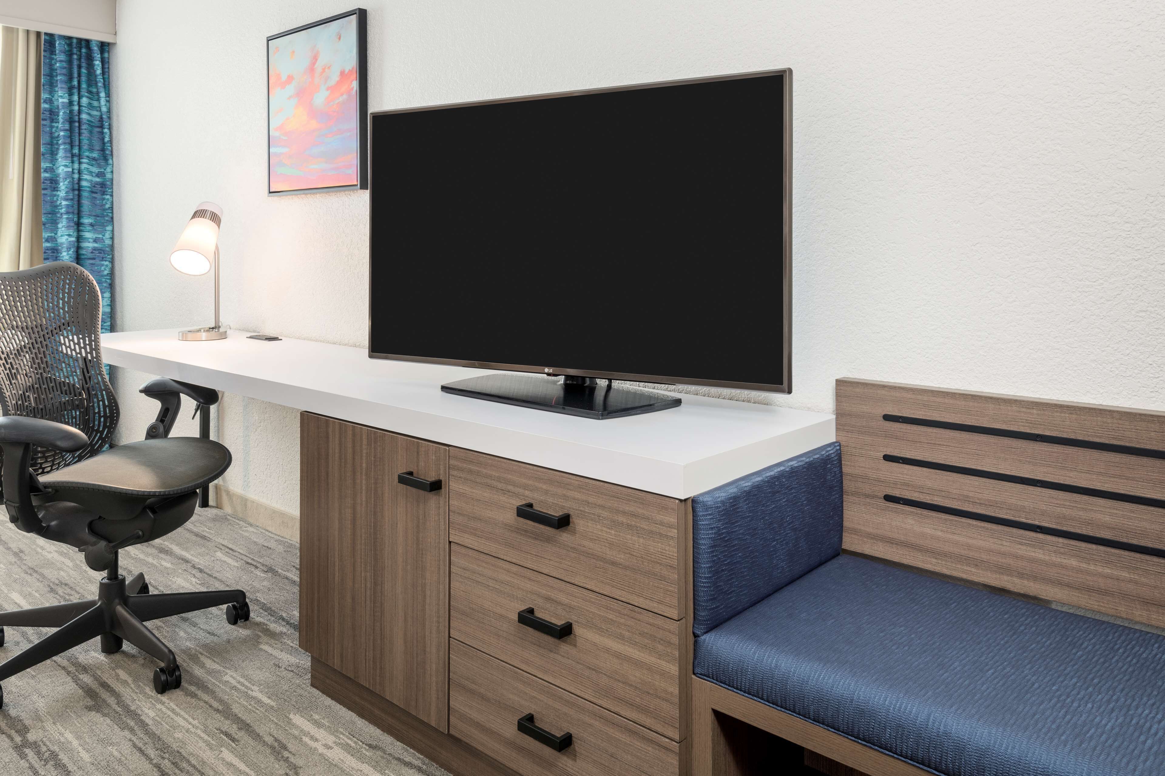 desk, blackout curtains, iron/ironing board, free cots/infant beds