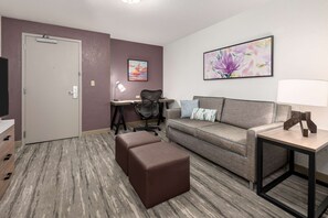 Jr. Suite, 1 King Bed, Non Smoking | Desk, blackout drapes, iron/ironing board, free cribs/infant beds - Hilton Garden Inn Lafayette/Cajundome (Lafayette)