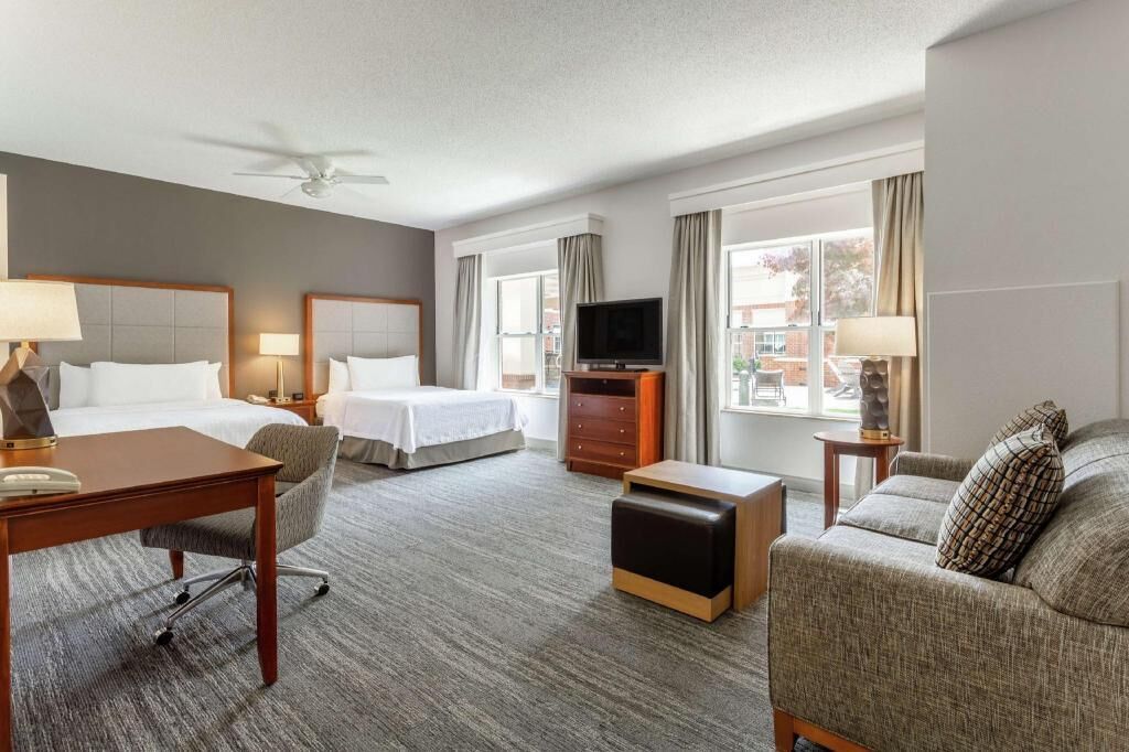 Premium bedding, pillowtop beds, in-room safe, desk