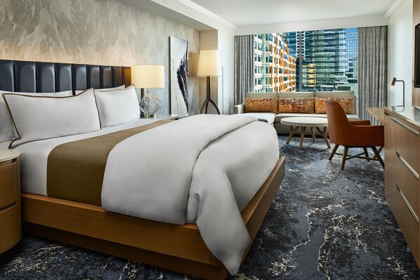 Premium bedding, pillowtop beds, minibar, in-room safe