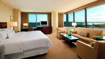 Premium bedding, pillow-top beds, minibar, in-room safe