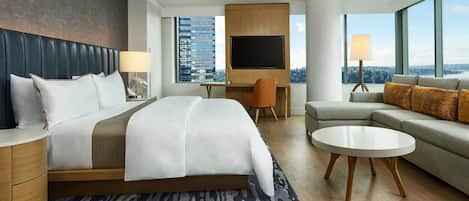 Literie de qualité supérieure, surmatelas, minibar