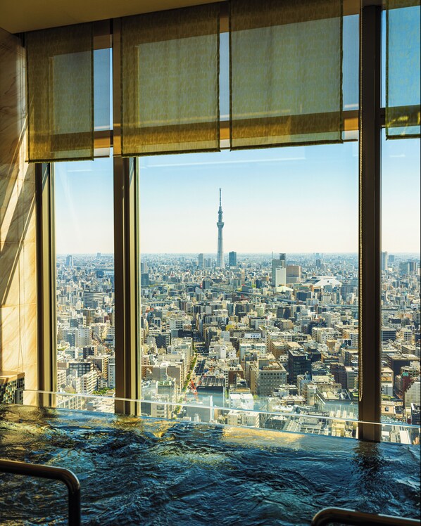 Een sauna, een bubbelbad, een stoombad, lichaamsbehandelingen