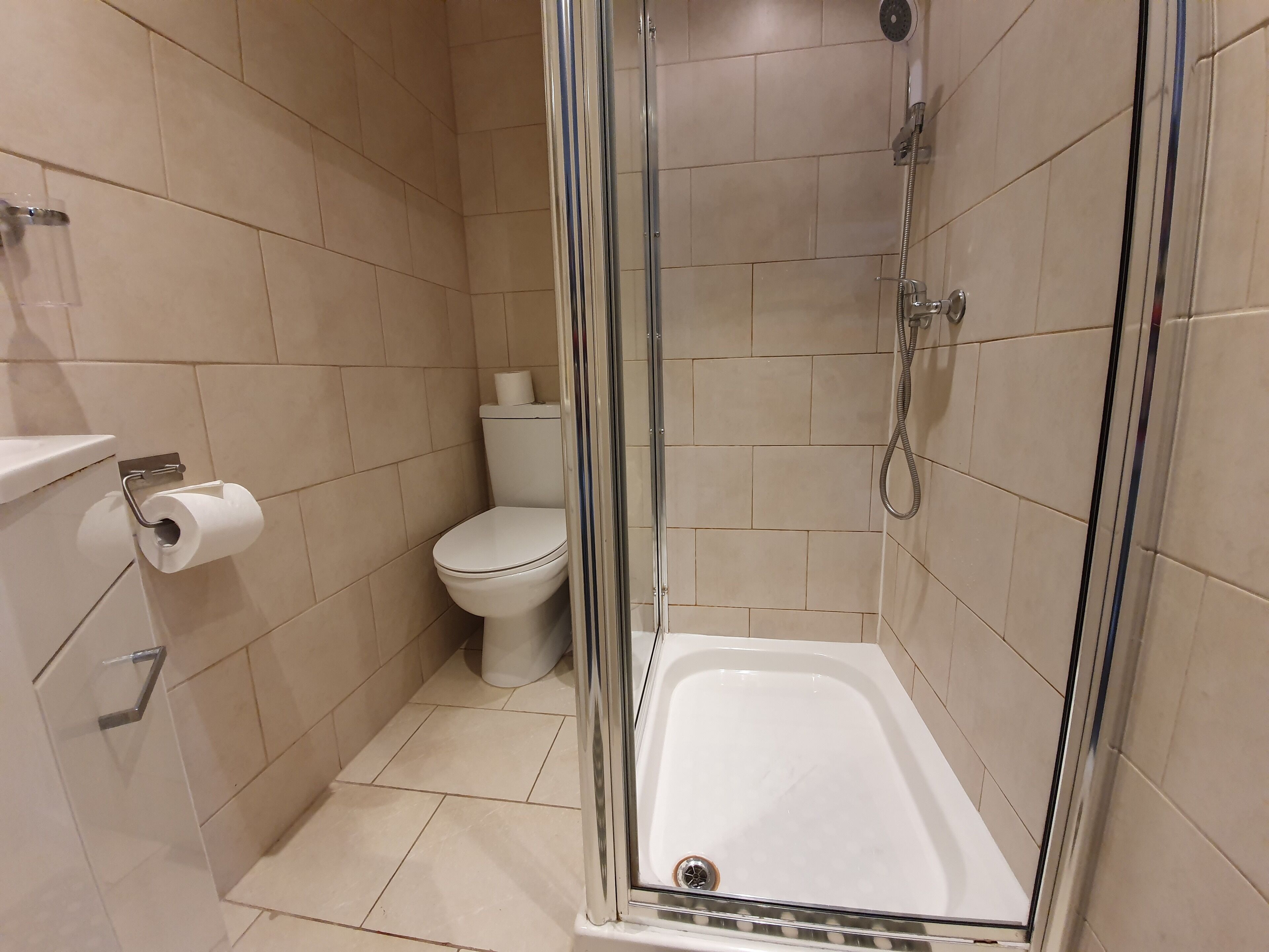 Free toiletries, hair dryer, towels, soap