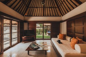 Two Bedroom Deluxe Pool Villa | Premium bedding, minibar, in-room safe, desk