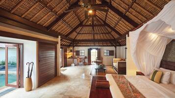 Beach View Pool Villa | Premium bedding, minibar, in-room safe, desk