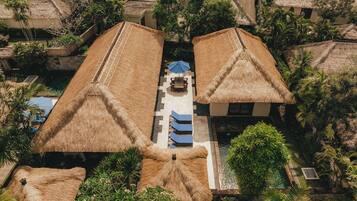 Two Bedroom Deluxe Pool Villa | Premium bedding, minibar, in-room safe, desk